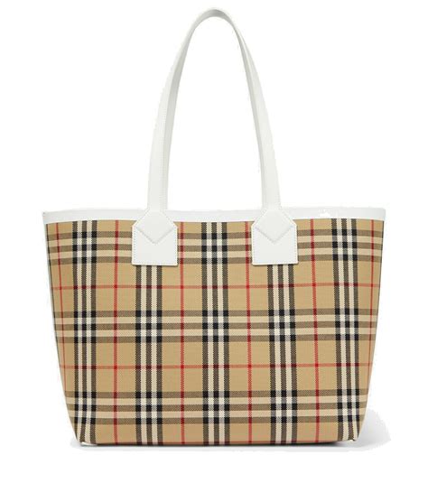 burberry bags london|burberry checked canvas tote bag.